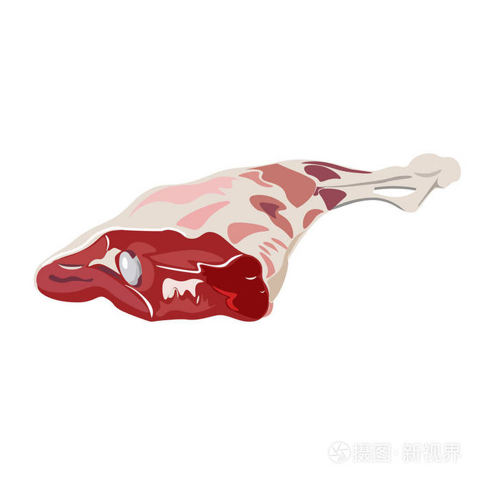 生烤羊腿