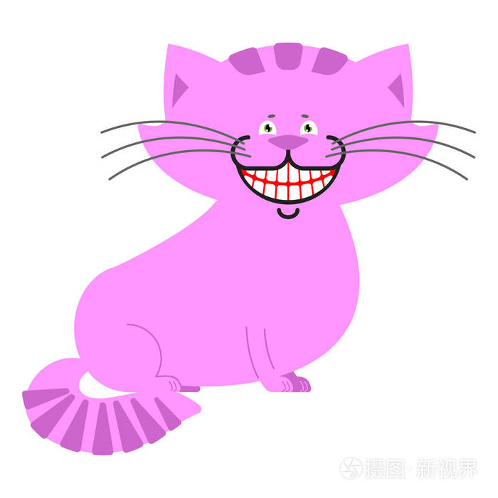 柴郡猫微笑孤立神奇宠物爱丽丝梦游仙境