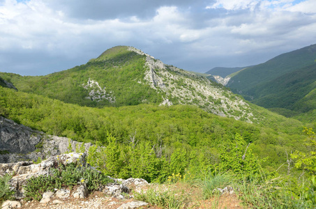 克里米亚大峡谷的群山