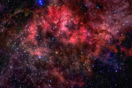 星云和星系在黑暗的空间。此图像家居产品的要素