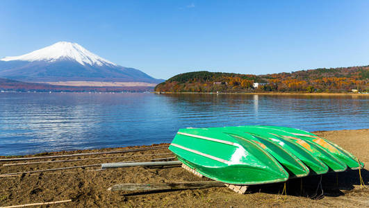 富士山和湖