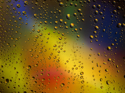 水珠玻璃空间颜色背景雨虹图片