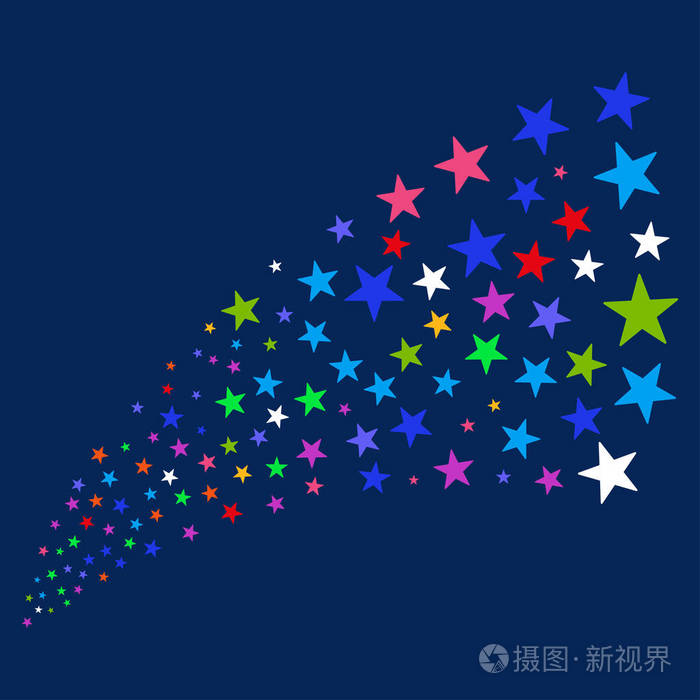 五彩纸屑星流源图标