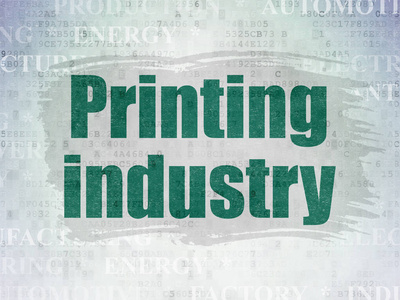 制造理念 印刷业数字数据纸张背景上