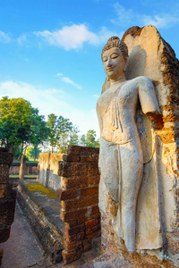 帕寺拉丹那玛哈泰寺Chaliang 在莱历史公园，在泰国的教科文组织世界遗产站点