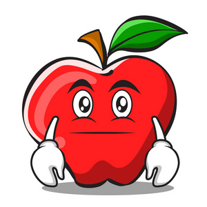 中性苹果卡通人物设计照片