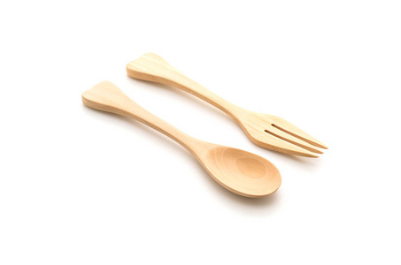 木勺子和叉子