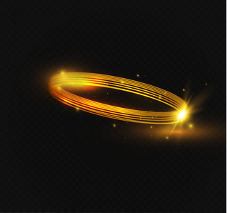 圆形镜头光晕透明光效果.抽象的交叉椭圆.旋转发光线.电力能源.