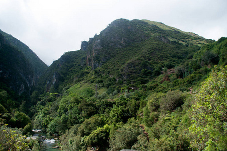 在北非的景观山