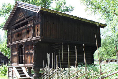 北欧传统古木建筑