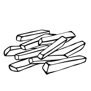 食品马铃薯法式炸薯条马铃薯.快餐食品.