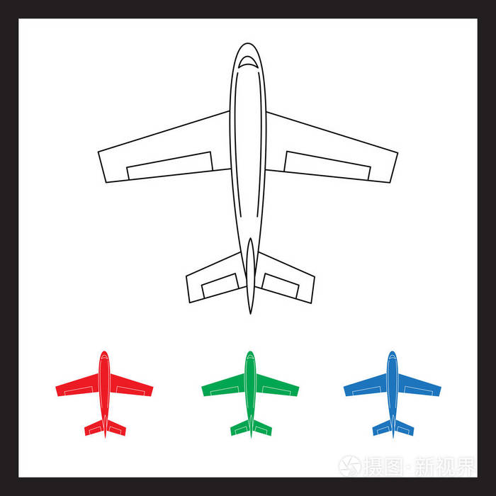 图形绘制的飞机