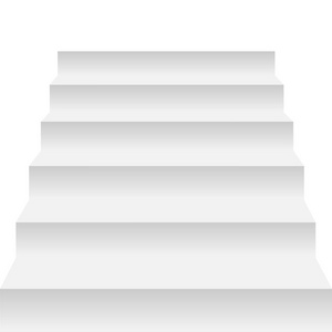 白色背景上孤立的楼梯.步骤.矢量 eps10照片