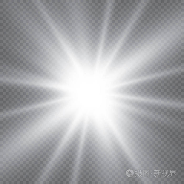 明亮的星星.透明光泽渐变闪闪发光,明亮的火光.眩光纹理