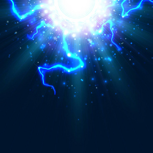形象的电压闪电矢量背景,程式化的形象,闪电, 电能量, 爆炸照片