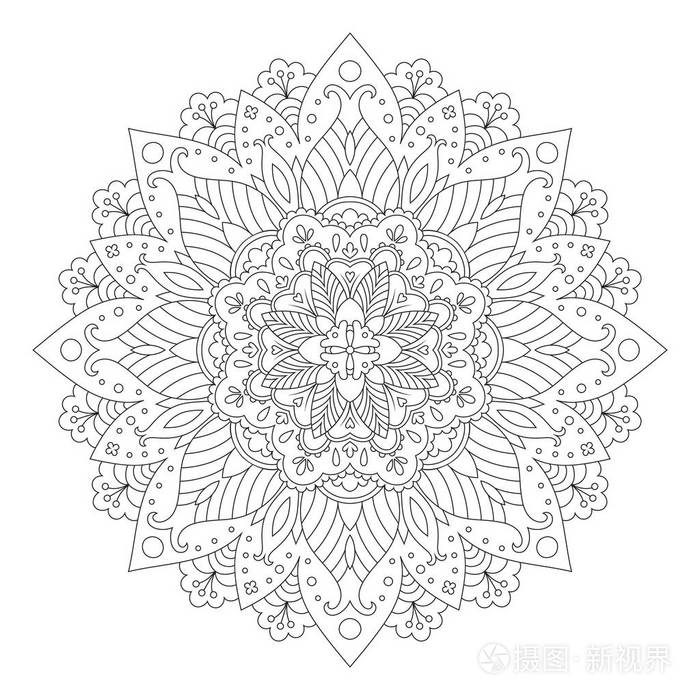 花曼达拉设计 种族圆形图案 着色书籍的矢量设计 装饰曼陀罗背景 黑线曼陀罗孤立在白色上 插画 正版商用图片0yqkj4 摄图新视界 花曼达拉设计 种族圆形图案 着色书籍的矢量设计 装饰曼陀罗背景 黑线曼陀罗孤立在白色上 插画 正版商用图片0yqkj4 摄图新视界