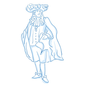 公爵,男爵, 计数.草绘线.股票的矢量图照片