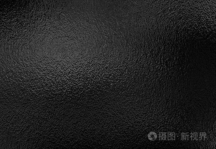 背景纹理的闪亮的黑金属箔