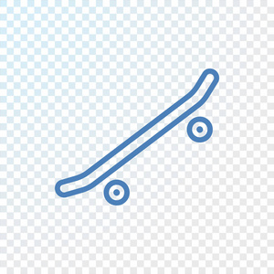滑板平面图标