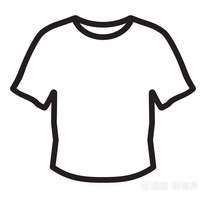 在白色上的白色 t 恤插画-正版商用图片0yre5f-摄图新视界