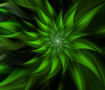  Colors. Abstract fractal element pattern for your design. Green