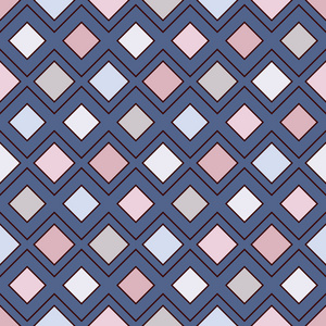 反复的钻石和行背景.几何图案.