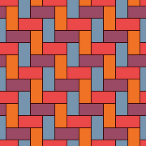 实木复合地板背景.无缝的表面图案设计与重复矩形照片