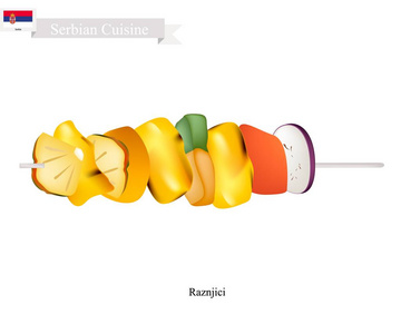 Raznjici，塞尔维亚最有名的食物之一