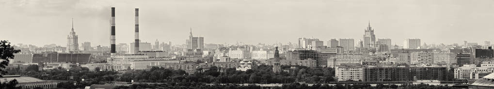 莫斯科市中心的全景视图。俄罗斯