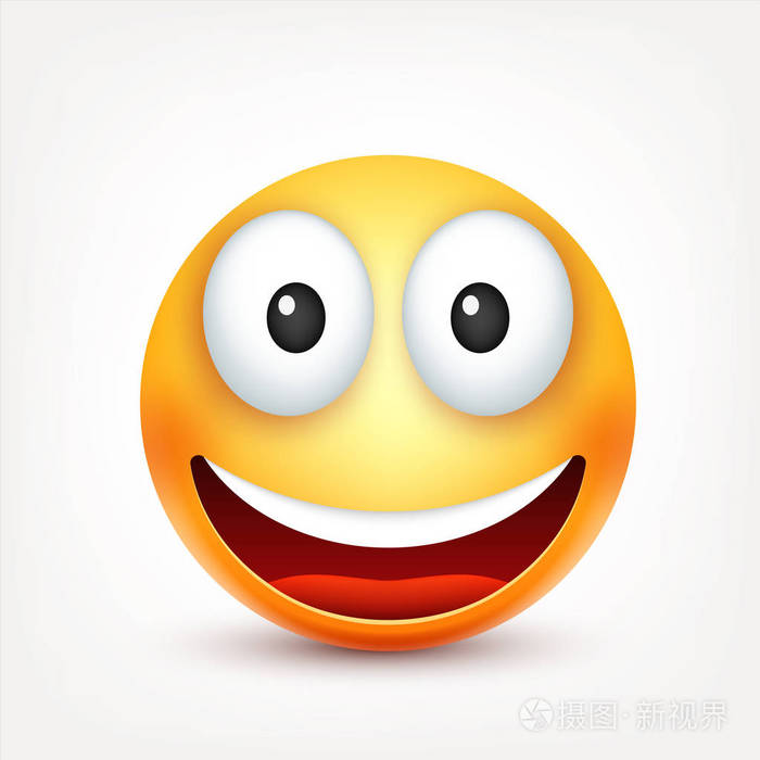 下载小样发票合同问题/举报表情3d图标面部脸笑脸笑矢量图笑脸,图释.