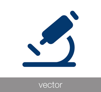科学显微镜图标