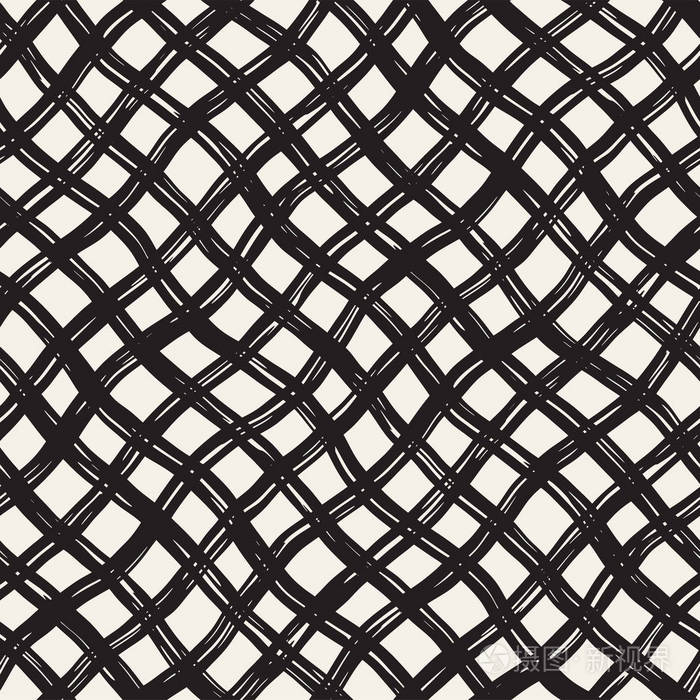 手绘线格子图形背景插画-正版商用图片0ytfjd-摄图新视界