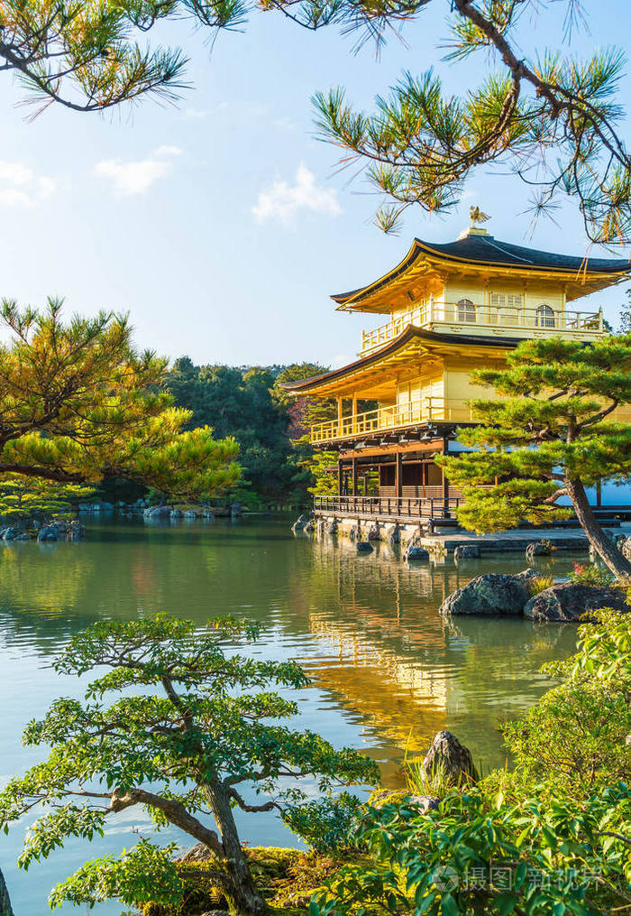 金阁寺美丽的建筑金阁