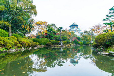 美丽的建筑，在大阪城堡