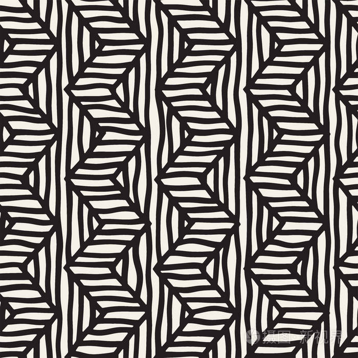 锯齿形和条纹的粗线.部落的设计背景.民族涂鸦纹理