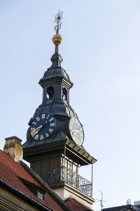 捷克共和国布拉格老城区历史建筑景观