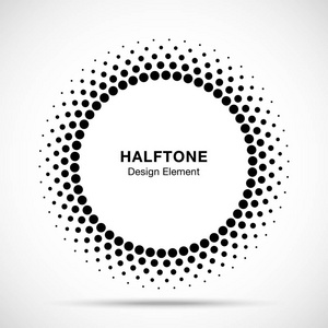 霸气班徽设计图半色调矢量圆帧点标志徽,医疗美容的设计元素.