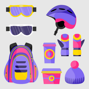 滑雪 滑雪配件头盔 背包 面具 手套 午餐盒 杯