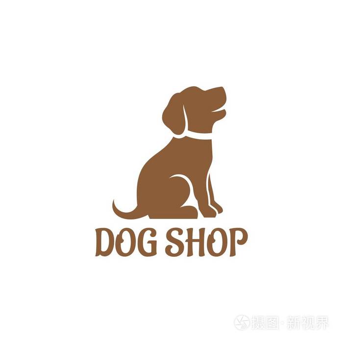 狗店标志设计矢量