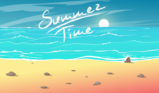 查看对海滩海岸线复古海边查看海报海边查看海报.