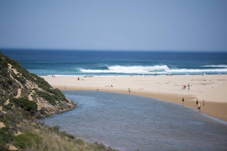 在与阿莫多海滩科萨特 Vicentina 海岸