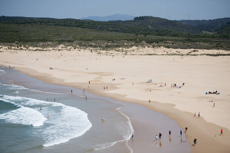 在与阿莫多海滩科萨特 Vicentina 海岸