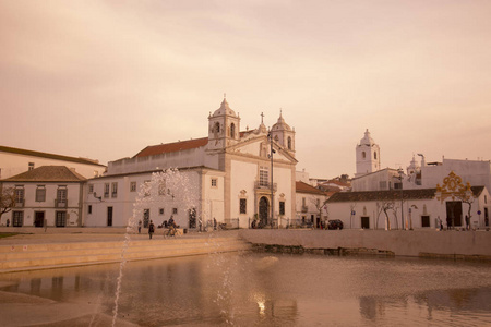 在葡萄牙世纪建筑圣玛丽亚教堂