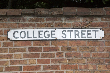 大学生街头标志图片