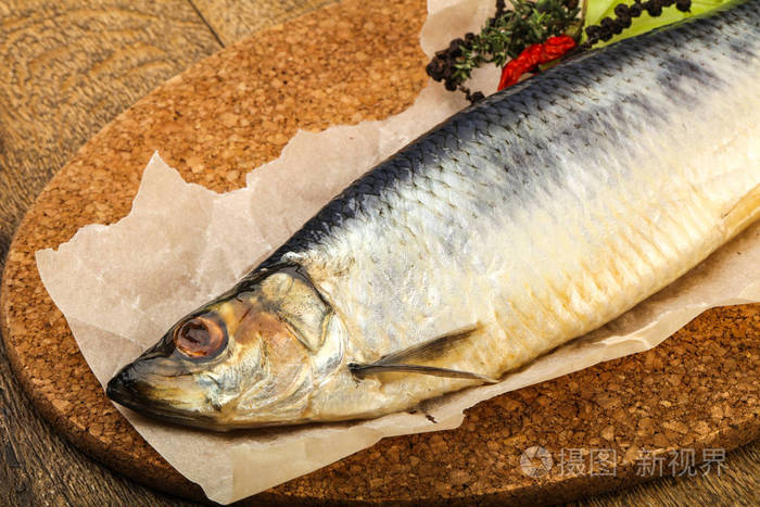 盐渍的鲱鱼鱼