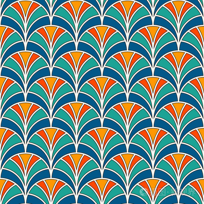 亚洲传统装饰反复干贝.手范母题.东方无缝模式