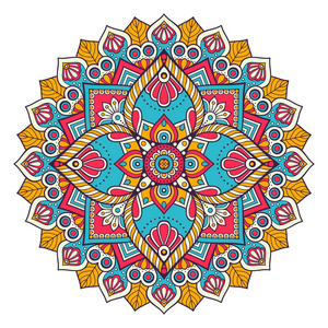 东方模式,矢量图.伊斯兰教,阿拉伯印度土耳其图案曼陀罗花.