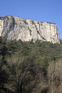 卢玛宏村外高的阿尔卑斯山，普罗旺斯，鲁伯隆公园