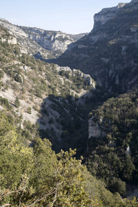 在普罗旺斯，法国 Nesque 峡谷 gorges