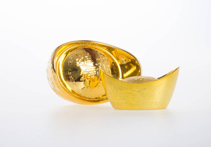 黄金或中国金元宝的意思是财富和繁荣的象征